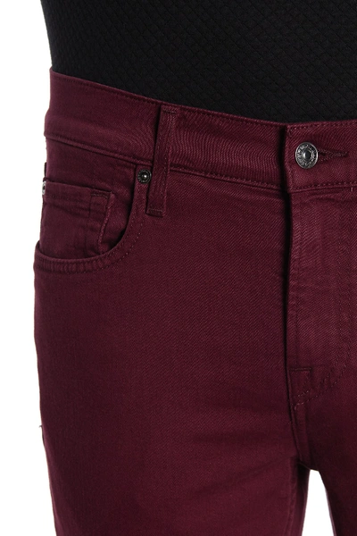 Shop 7 For All Mankind Slimmy Solid Slim Jeans In Malbec