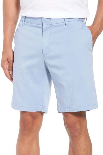 Shop Zachary Prell Catalpa Chino Shorts In Lt Blue