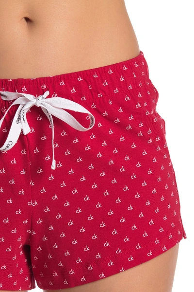 Shop Calvin Klein Logo Camisole & Shorts Pajama 2-piece Set In Asb All Mini C