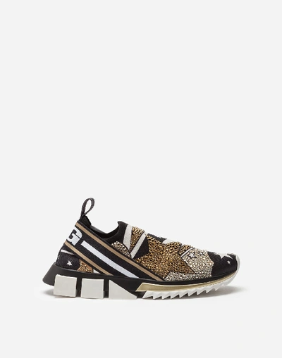 Shop Dolce & Gabbana Comet Print Stretch Mesh Sorrento Sneakers In Multicolored