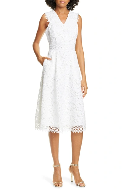 Shop Ted Baker Questy Sleeveless Lace Dress In White