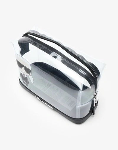 Shop Karl Lagerfeld Beauty Cases In Transparent