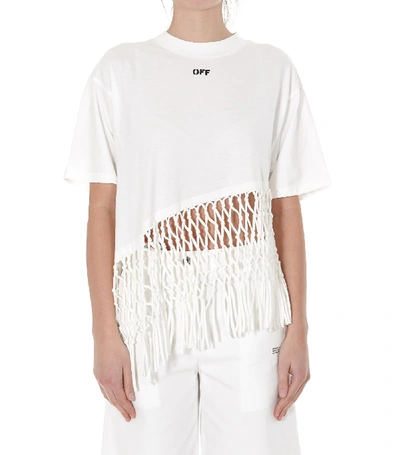 Shop Off-white Asymmetrical T-shirt