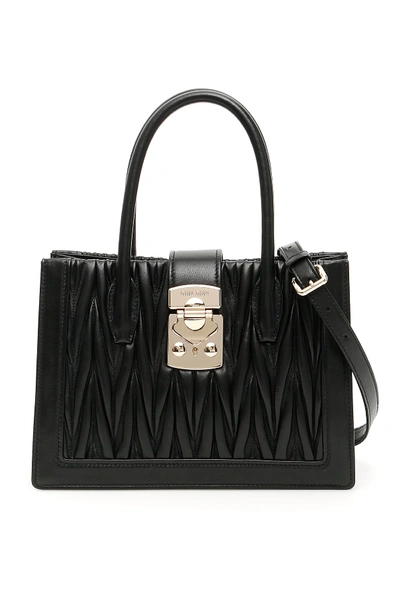 Shop Miu Miu Miu Confidential Bag In Nero (black)