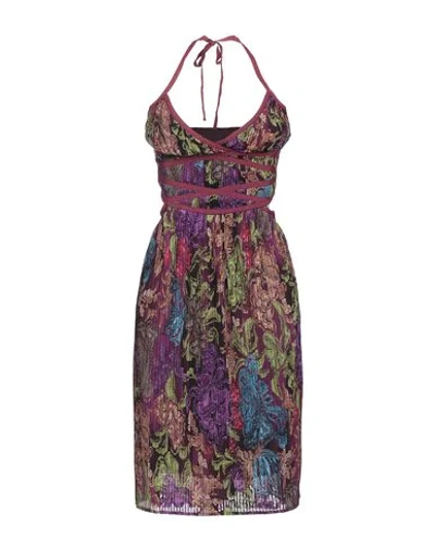 Shop Scervino Street Knee-length Dresses In Purple