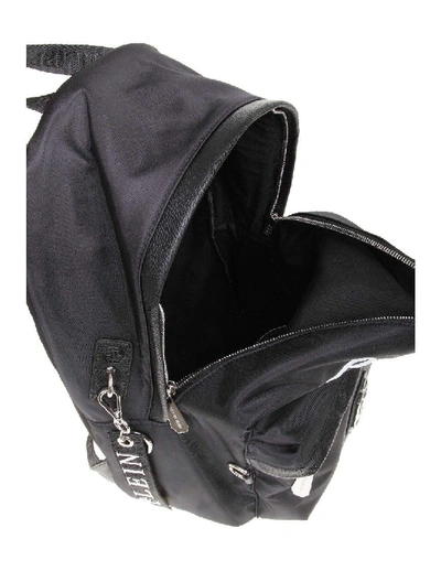 Shop Philipp Plein Backpack Rock In Nylon Color Black