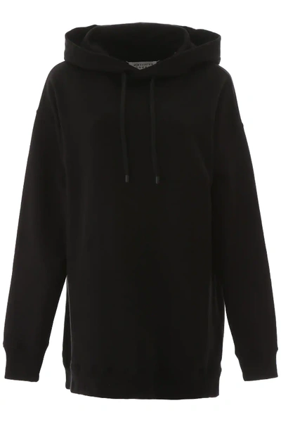 Shop Maison Margiela Over Sweatshirt Hoodie Number In Black