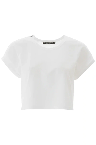 Shop Dolce & Gabbana Cropped T-shirt In White