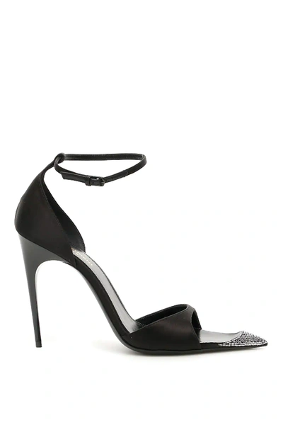 Shop Saint Laurent Palace 105 Sandals In Black