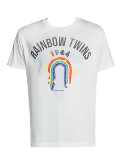 Shop Dsquared2 Rainbow Graphic T-shirt In White