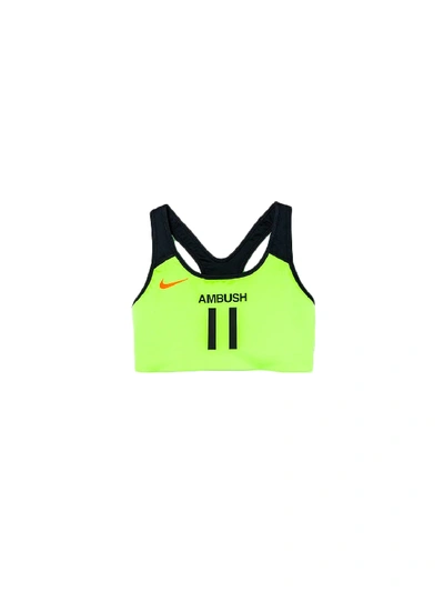 Pre-owned Nike X Ambush Sports Bra Lime Blast/black