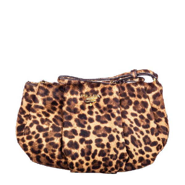 prada leopard clutch