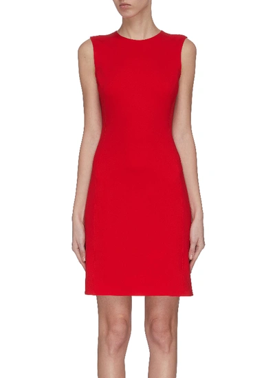 Shop Theory Structured Fitted Dress In Red