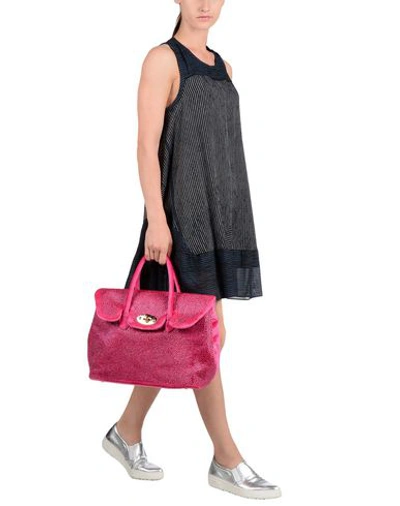 Shop Mia Bag Handbags In Fuchsia