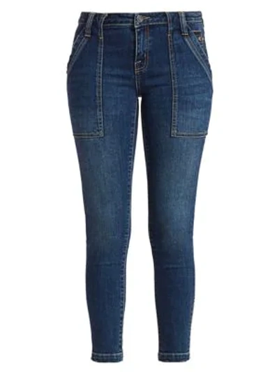 Shop Joie Park Mid-rise Cropped Skinny Jeans In Cruise
