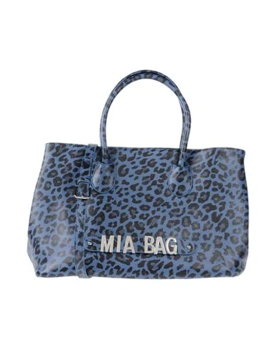Shop Mia Bag Handbag In Slate Blue