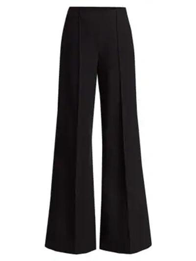 Shop L Agence London Wide-leg Pants In Black