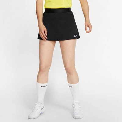 Shop Nike Court Dri-fit Women's Tennis Skirt In Black,black,black,white