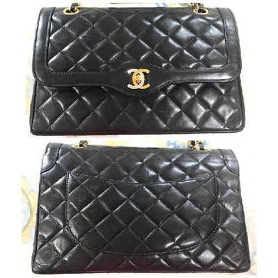 Pre-owned Chanel Black 2.55 Classic Double Flap Bag In Grey