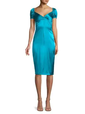 silk sheath dress