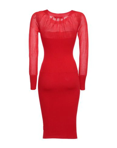 Shop Blumarine Woman Midi Dress Red Size 8 Viscose, Polyester, Polyamide
