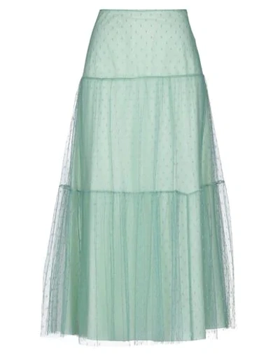 Shop Red Valentino Maxi Skirts In Military Green