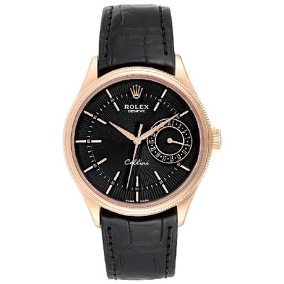 Shop Rolex Cellini Date 18k Everose Gold Automatic Mens Watch 50515 Box Card In Not Applicable