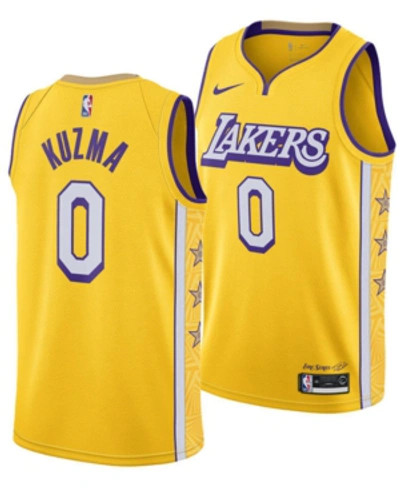 Nike Men's Kyle Kuzma Los Angeles Lakers City Edition Swingman Jersey - Yellow