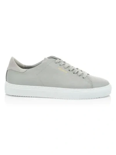 Shop Axel Arigato Clean 90 Low-cut Leather Sneakers In Light Grey