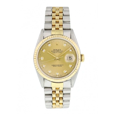 Shop Rolex Datejust 16233 Diamond Dial Mens Watch Box & Papers In Not Applicable