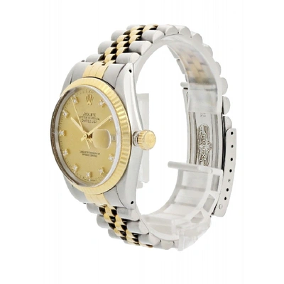 Shop Rolex Datejust 16013 Dimond Dial Men Watch In Not Applicable