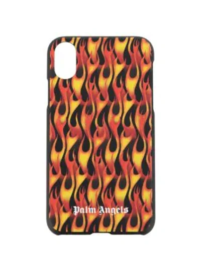 Shop Palm Angels Burning Iphone X Case In Black Multi
