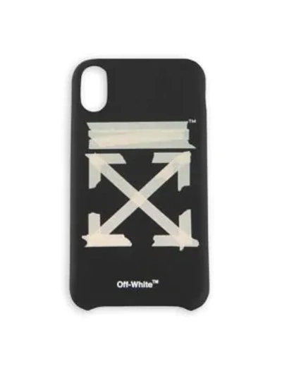 Shop Off-white Tape Arrows Iphone Xs Case In Black