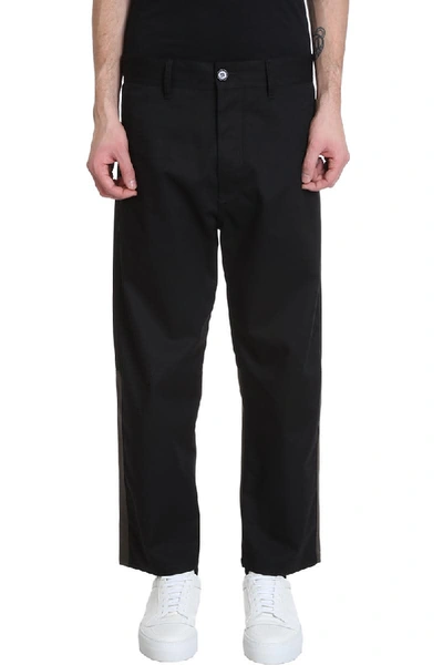 Shop Marni Pants In Black Cotton