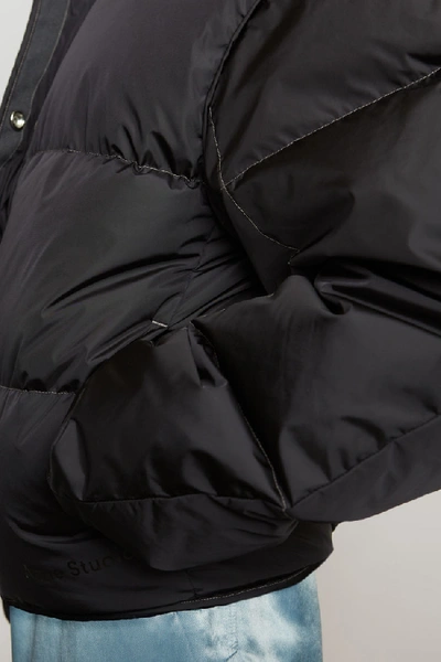 Shop Acne Studios Short Down Jacket Charcoal Grey