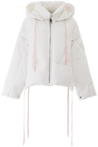 Shop Khrisjoy Khris Puffer Jacket With Removable Sleeves In White