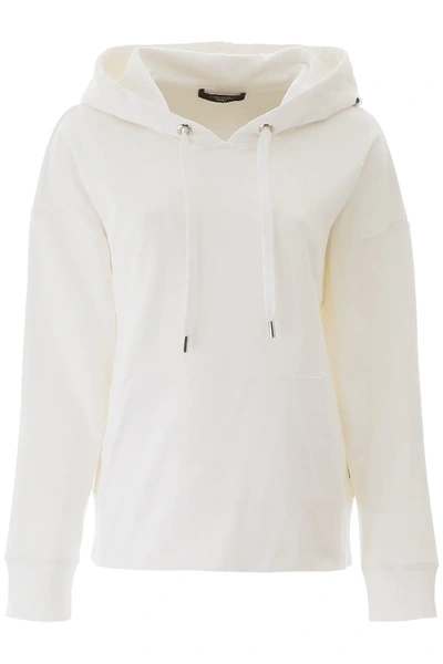 Shop Weekend Max Mara Stefy Hooded Sweatshirt With Logo In White