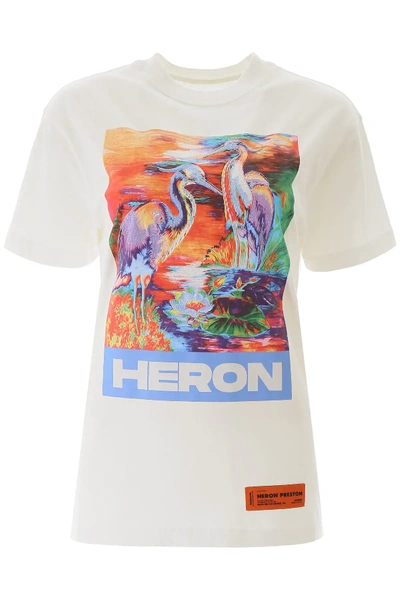 Shop Heron Preston Heron Birds T-shirt In White