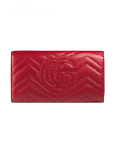 Shop Gucci Gg Marmont Leather Wallet