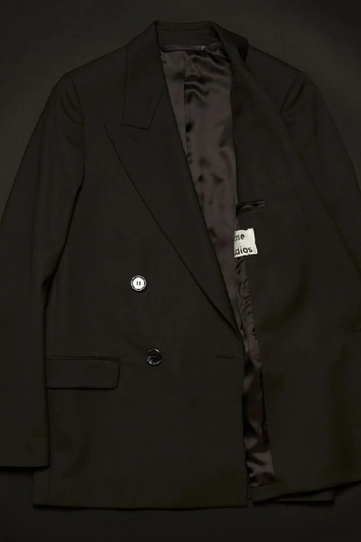 Shop Acne Studios Double-breasted Suit Jacket Black