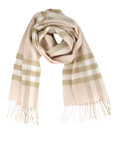 Shop Burberry Giant Check Cashmere Scarf In Multicolour