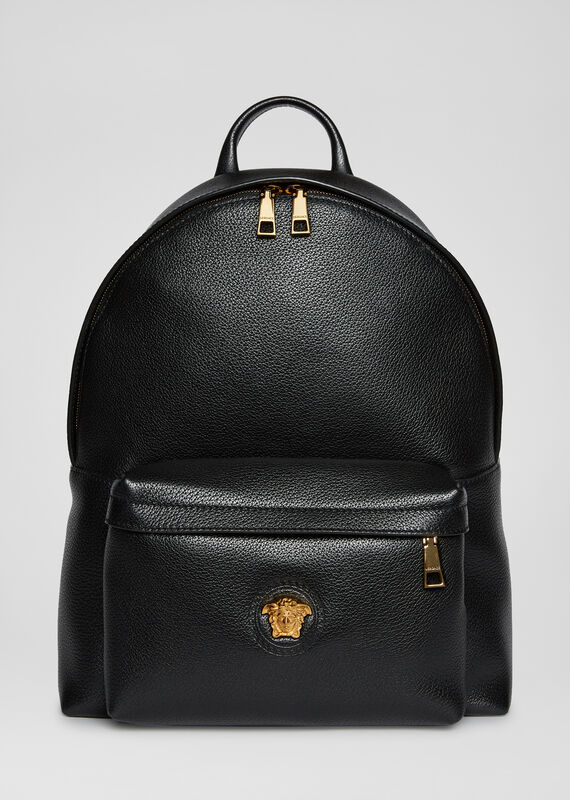 versace black backpack