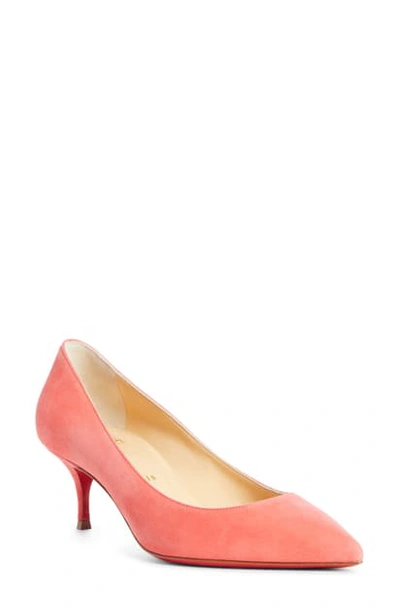 Shop Christian Louboutin Kate Pointed Toe Pump In Smoothie