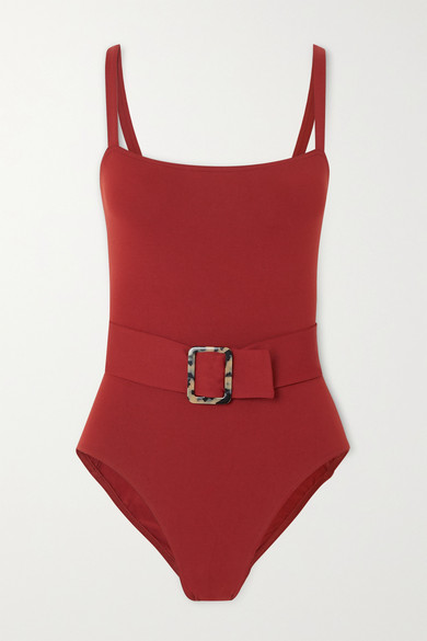 belted swimsuits