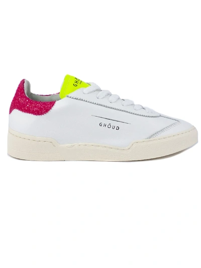 Shop Ghoud White Leather Sneaker In Bianco