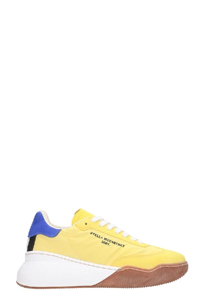 Shop Stella Mccartney Loop Sneakers In Yellow Tech/synthetic