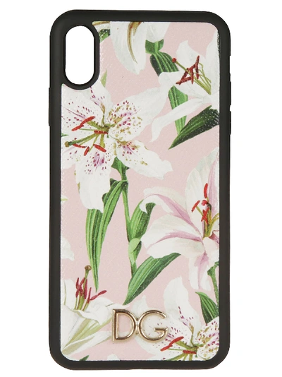 Shop Dolce & Gabbana Dauphine Print Iphone Xs Max Cover In Rosa