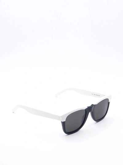 Shop Saint Laurent Sl 51 Sunglasses In Black Ivory Black