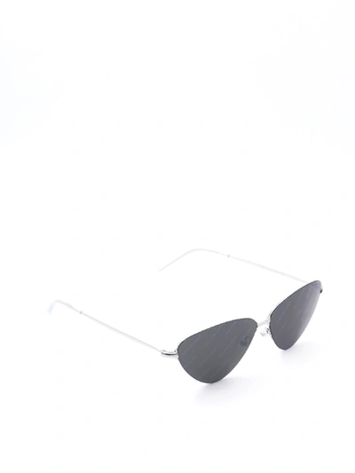 Shop Balenciaga Bb0015s Eyewear In Silver Silver Grey