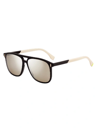 Shop Fendi Ff M0056/s Sunglasses In Brown